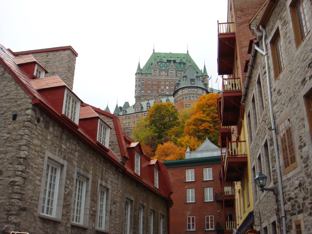 Quebec City view of the Chateau