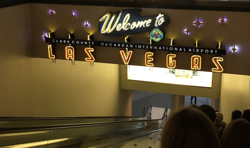 Welcome to Las Vegas Airport Sign